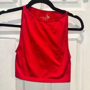 Free People Bold Red Crop Top